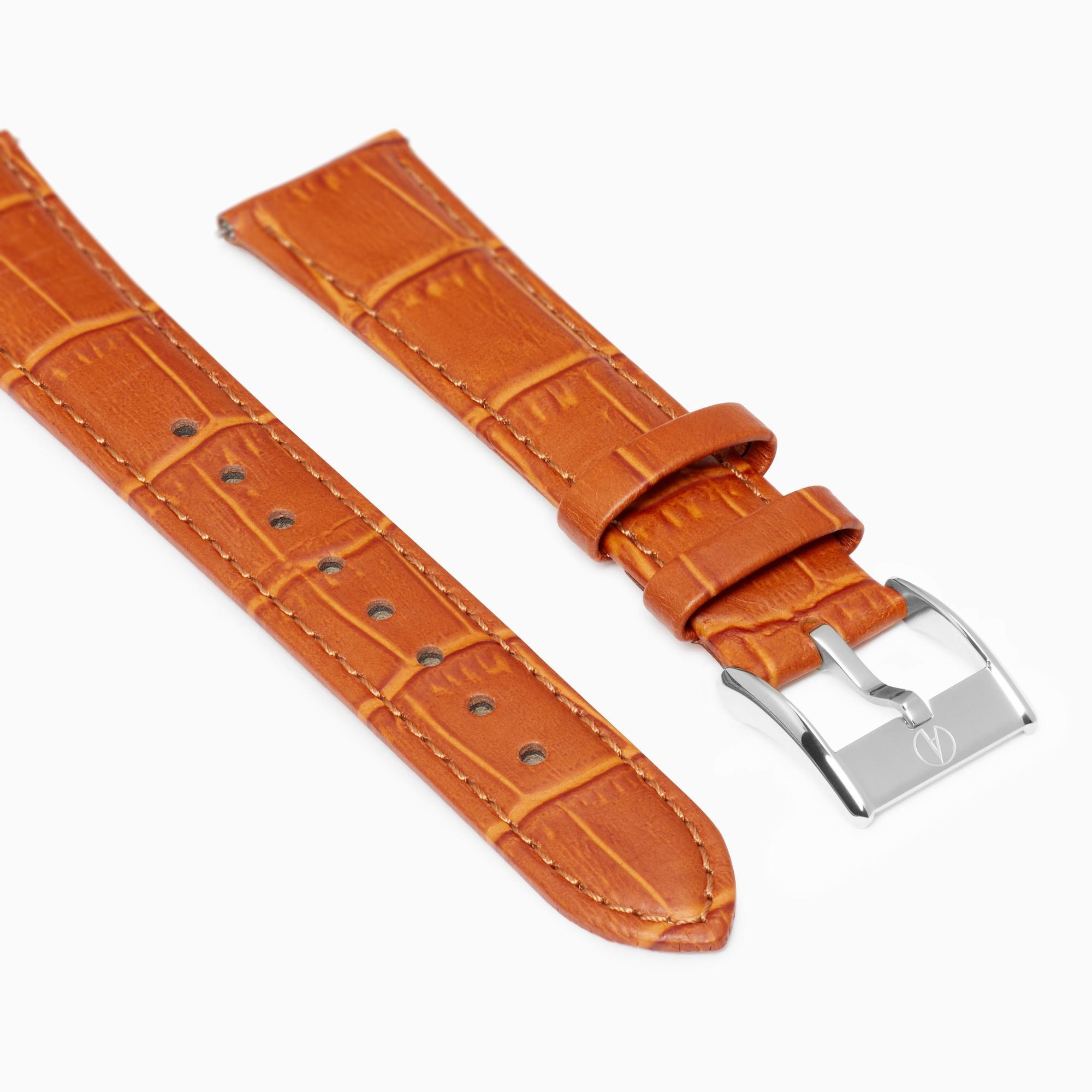 Accurist Rectangle Ladies Tan Leather 19mm Strap